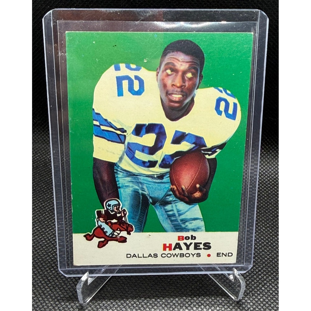 1969 Topps Bob Hayes 6 Dallas Cowboys Football Card Vintage NFL